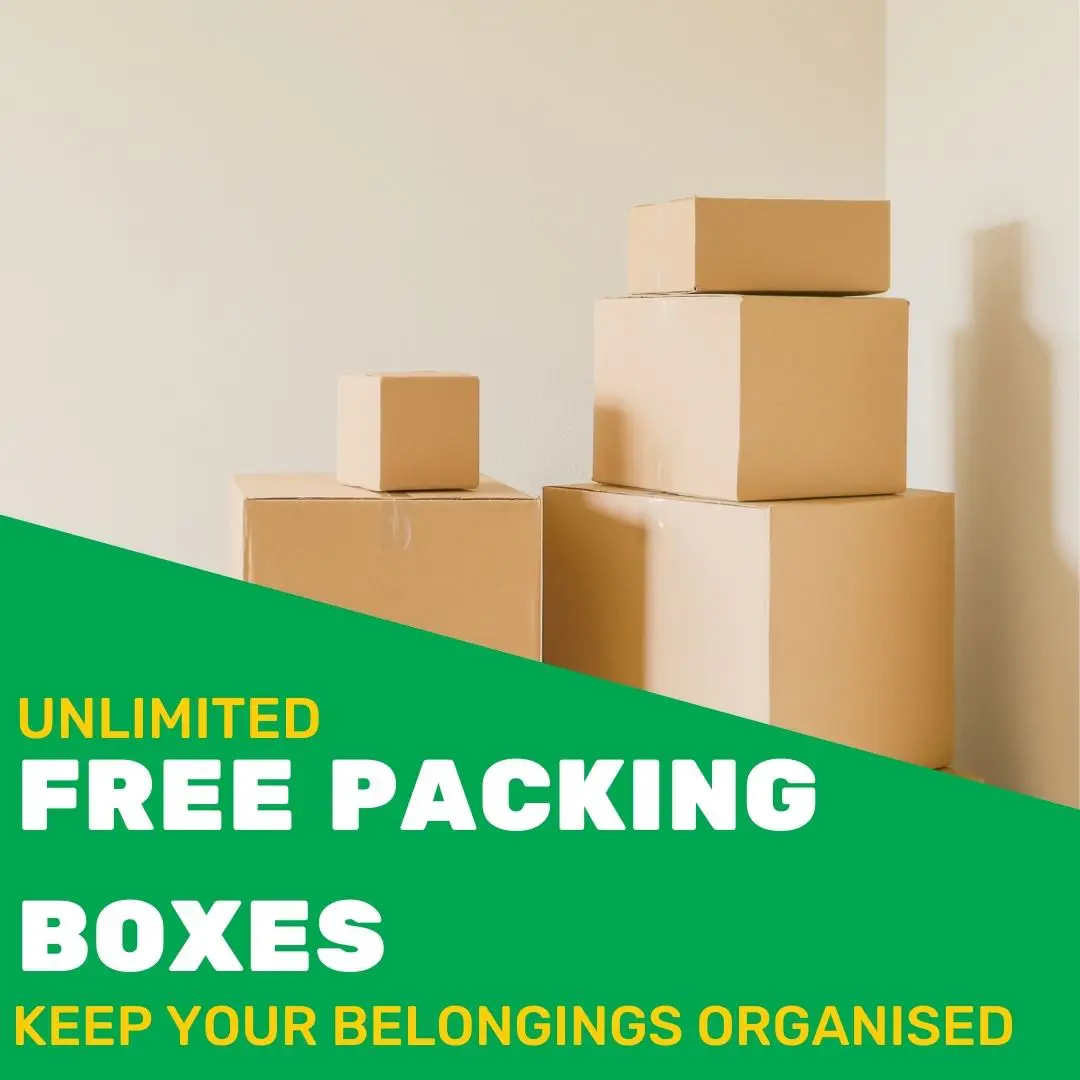 Free Packing Boxes Promotional Image